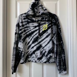 Women’s Peloton tie dyed hooded sweatshirt size medium
